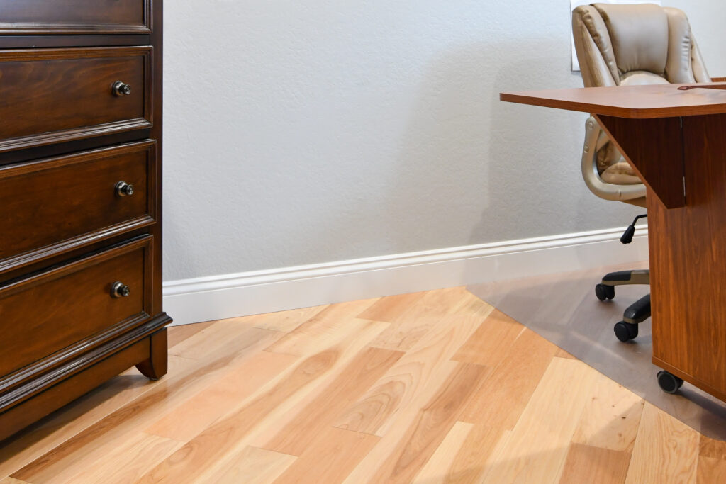 Hardwood floors by Garrison with Old Master Products Mouldings