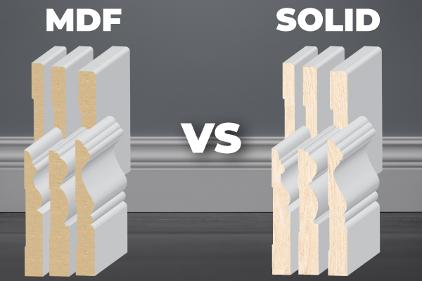 Mouldings when to use solid vs MDF