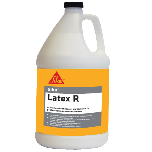 SikaLatex R Acrylic latex bonding agent/admixture for portland-cement mortar/concrete